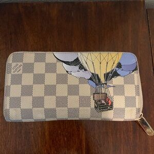 Louis Vuitton Cream and Blue Wallet